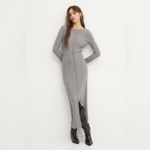 strapless open back dress Sancia Linen Corset Midi Dress main image 1